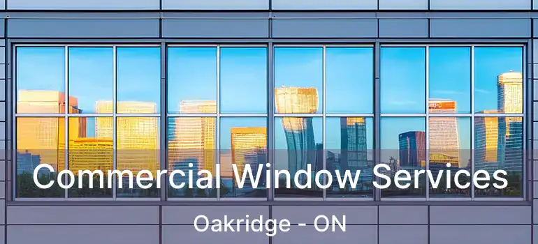 Commercial Window Services Oakridge - ON