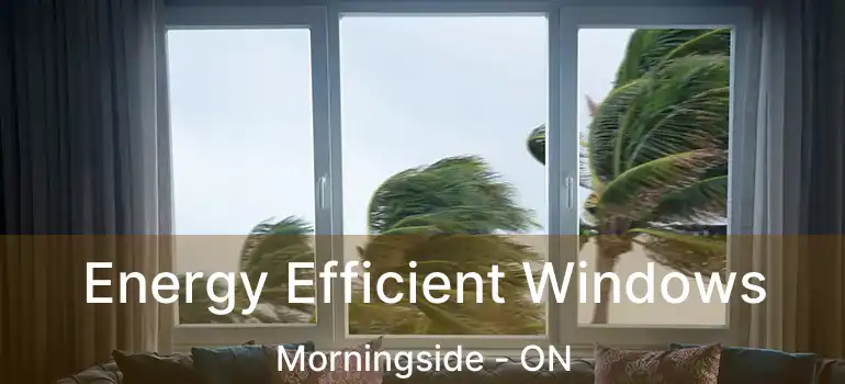 Energy Efficient Windows Morningside - ON
