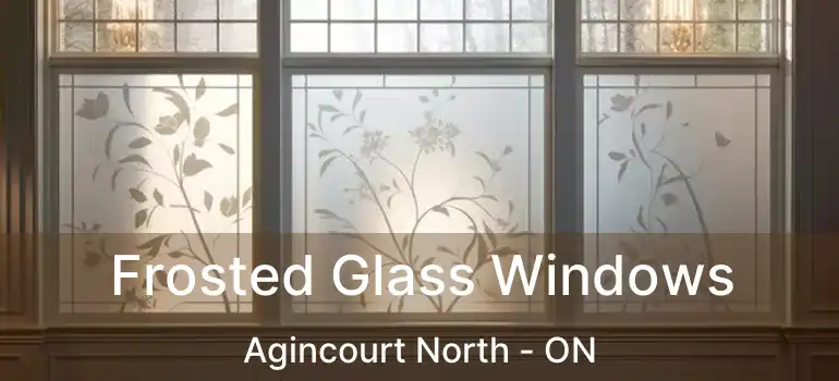Frosted Glass Windows Agincourt North - ON
