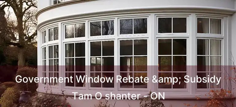 Government Window Rebate & Subsidy Tam O shanter - ON