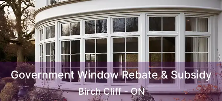  Government Window Rebate & Subsidy Birch Cliff - ON