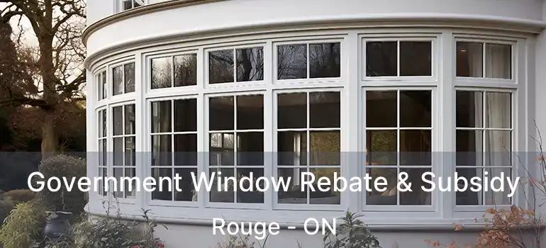  Government Window Rebate & Subsidy Rouge - ON