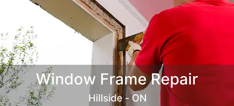 Window Frame Repair Hillside - ON