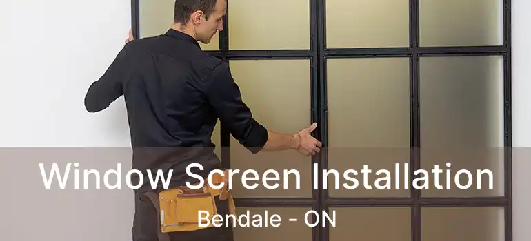  Window Screen Installation Bendale - ON