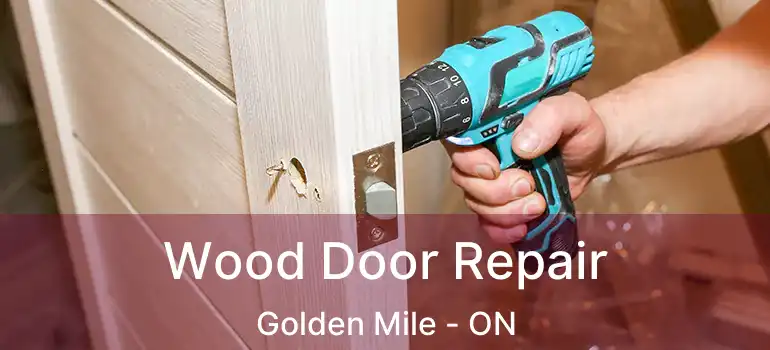 Wood Door Repair Golden Mile - ON